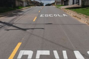 Foto - Pintura de vias