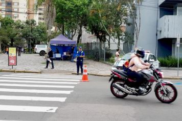 Foto - Ação de educação para o trânsito