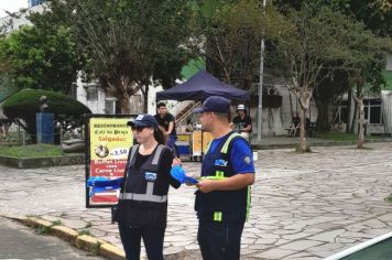 Foto - Ação de educação para o trânsito