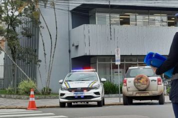 Foto - Ação de educação para o trânsito