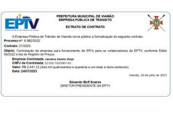 Extrato de Contrato