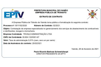 Extrato de Contrato