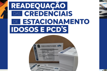 Credencial de Estacionamento Idosos e PCD's