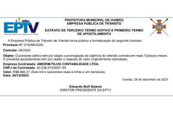 Extrato de contrato