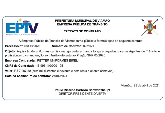 Extrato de Contrato