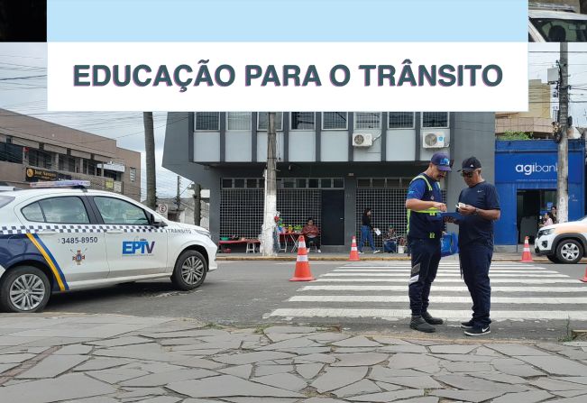 Atividade de educação para o trânsito