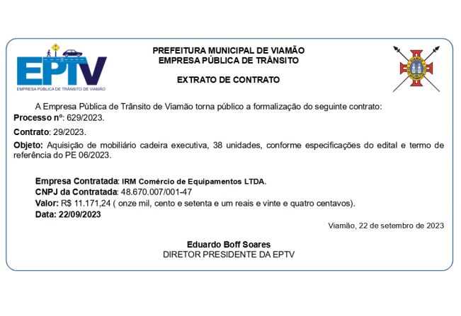 Extrato de Contrato 